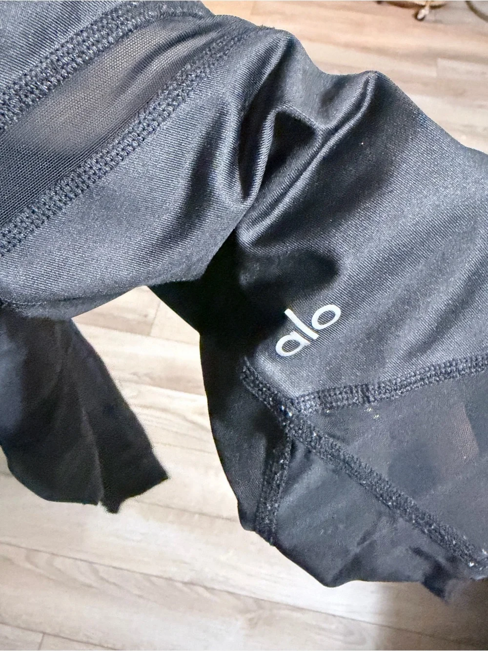 ALO Yoga Black Paneled Leggings